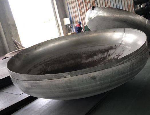 Hemisferische tankkoppen van roestvrij staal